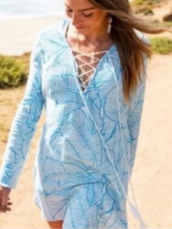Anthropologie Other - Anthropologie Charlie Holiday Coco Tropical Beach Cover Up
Dress Cover-Up Tunic